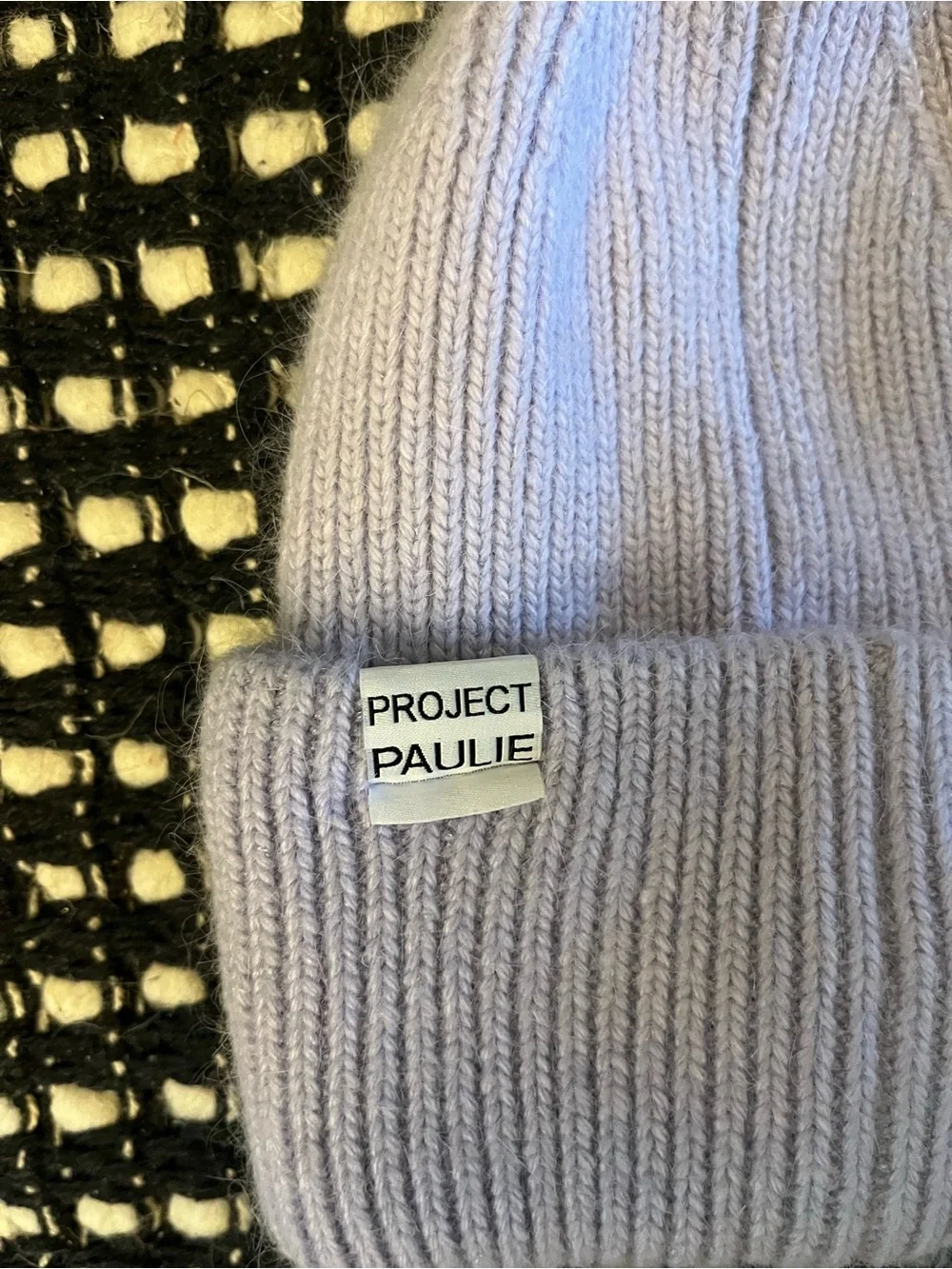 Billy Bamboo Project Paulie Lavender Angora Knit Beanie